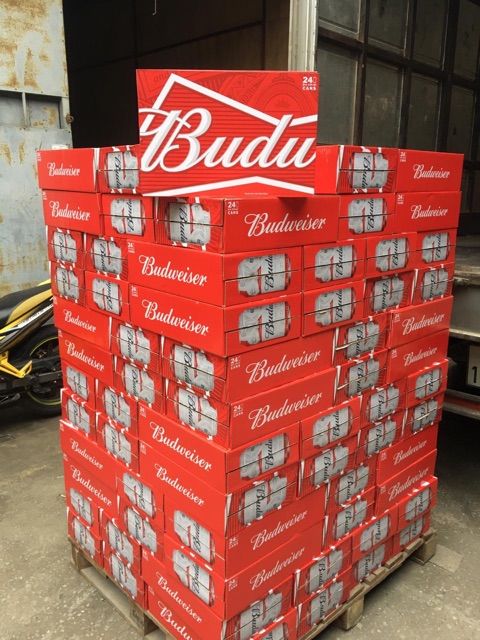 [Date T11-2021] Bia Budweiser Mỹ 330ml x24 lon| Chính Hãng
