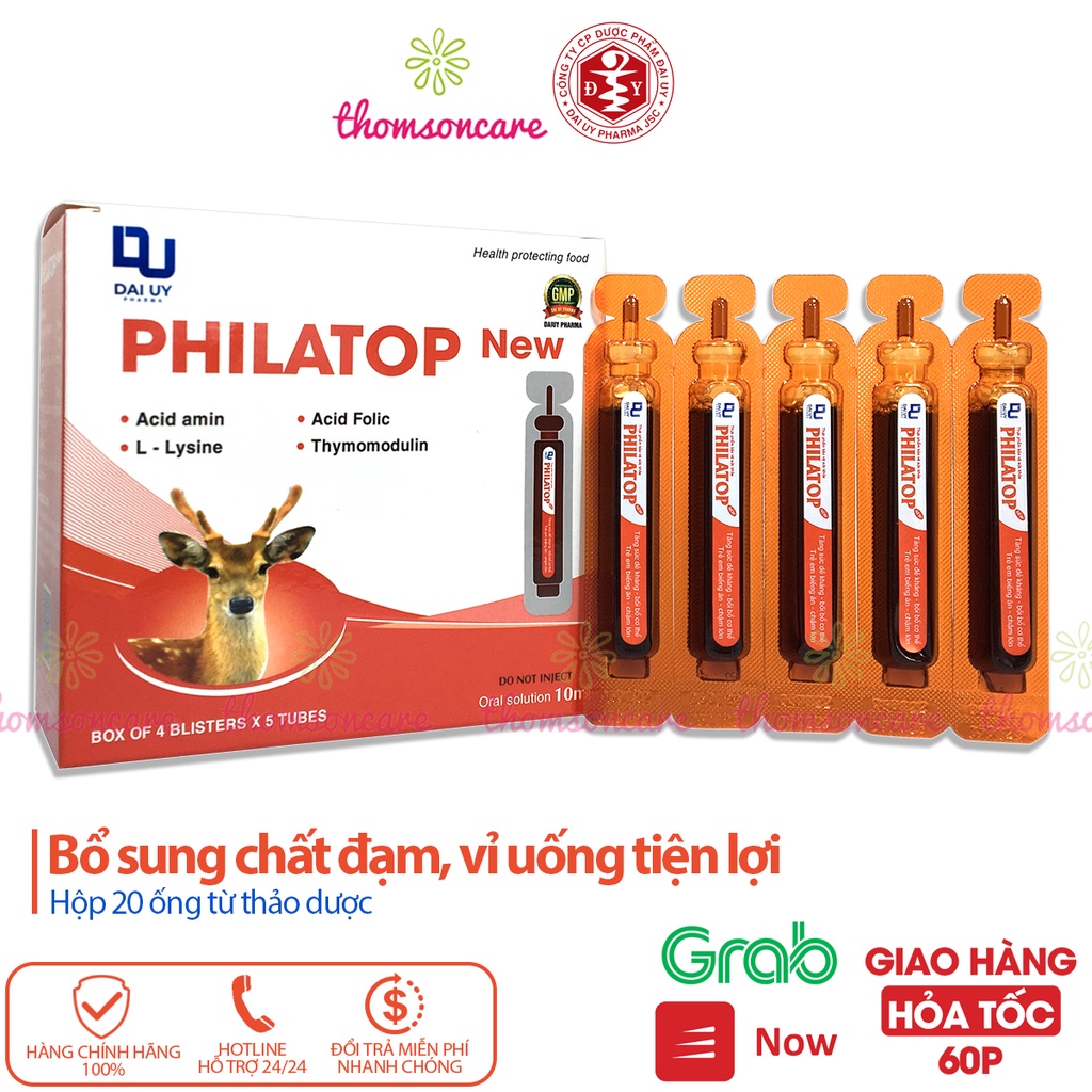 Philatop con hươu hộp 20 ống - dùng cho trẻ biếng ăn, chậm lớn, người già