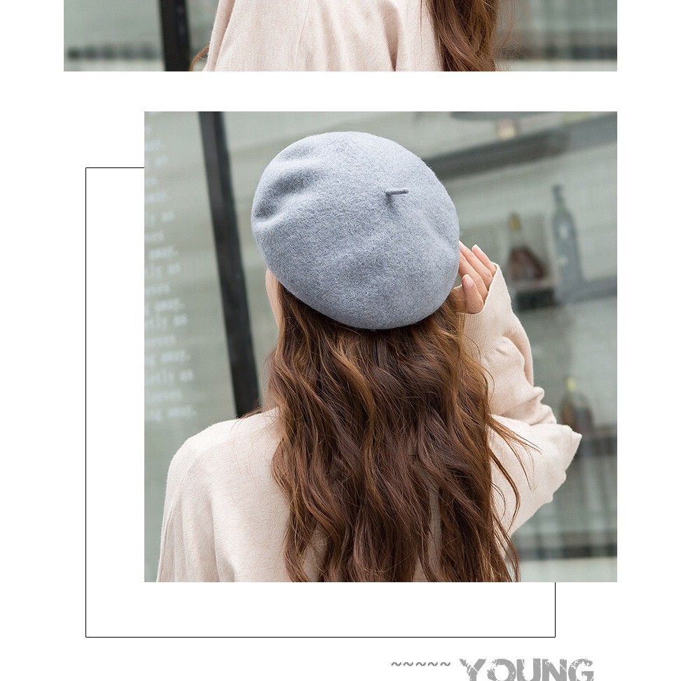 🎀 GIÁ SẬP SÀN🎀 Mũ Nồi, Nón Beret, Non Bánh Tiêu chất liệu dạ (nỉ) thời trang thu đông đẹp 2021 HOT