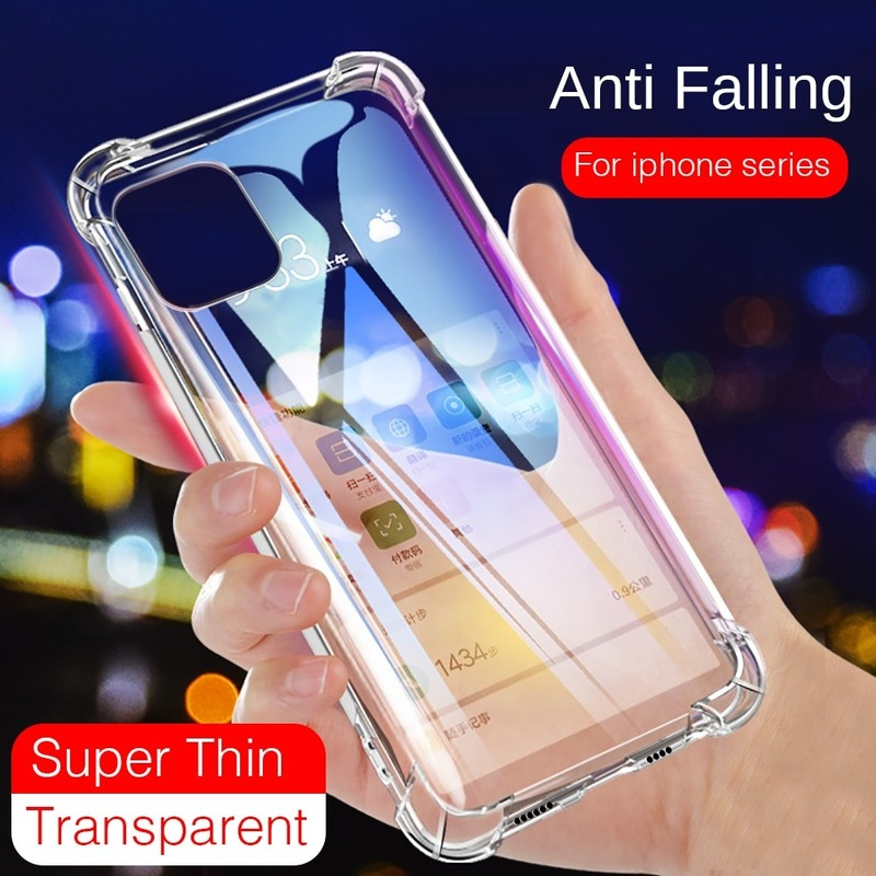 Ốp điện thoại silicon TPU trong suốt 4 góc cho Samsung Galaxy A12 5G A10E A10 A9 Pro 2019 A8S A8 Star