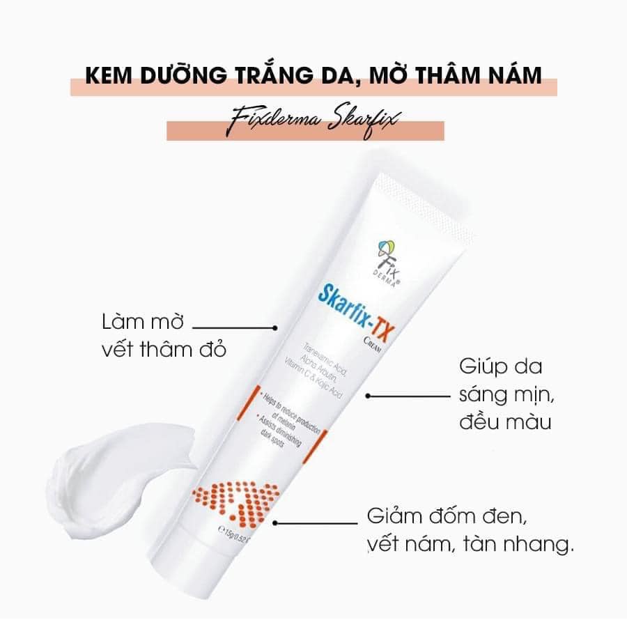 ✅ [CHÍNH HÃNG] Kem Dưỡng Da Mờ Thâm Nám Fixderma Skarfix – TX Cream 15g