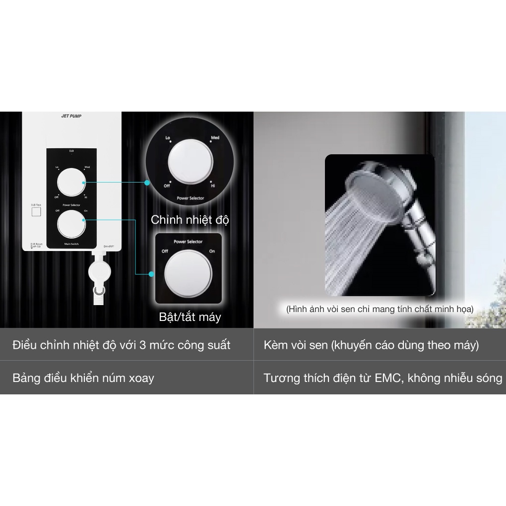 Máy nước nóng Panasonic 4500W DH4RP1VW