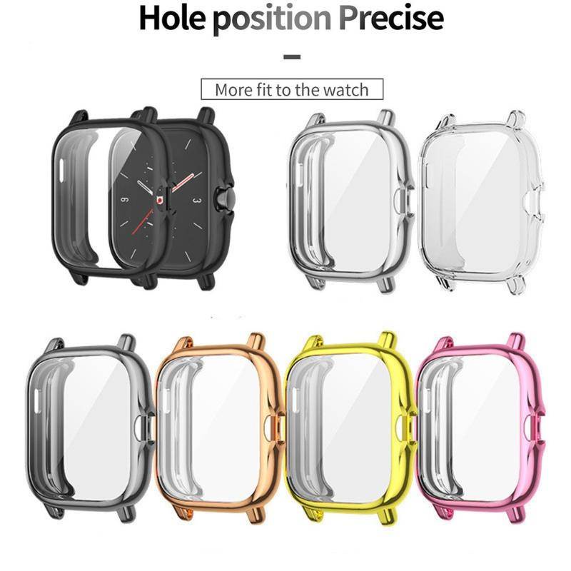 Vỏ bảo vệ toàn diện cho Huami Amazfit GTS 2 2e 3 mạ TPU cho Amazfit GTS2 GTS2e GTS3 Bảo vệ đồng hồ t