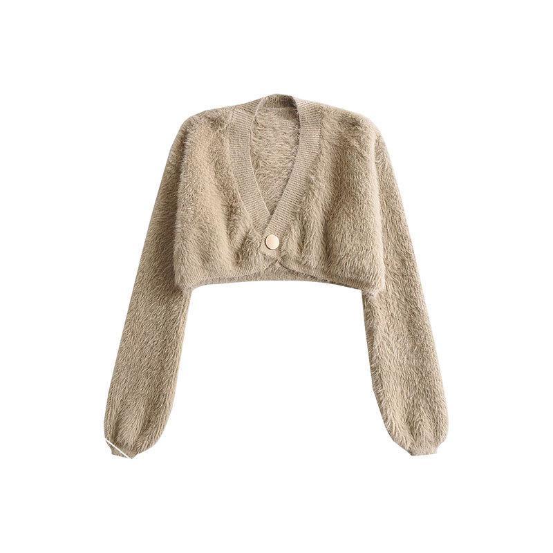 Áo Sweater Dệt Kim Dáng Rộng Thời Trang Thu Đông Ấm Áp