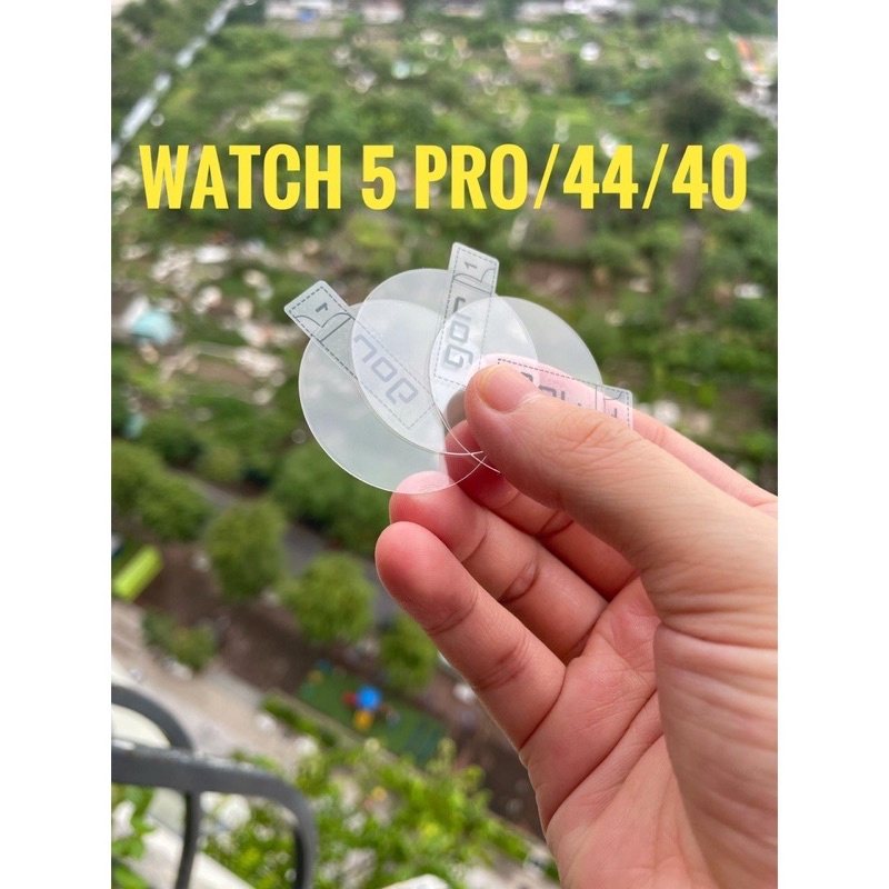 Bộ 3 dán kính cường lực Gor cho Galaxy Watch 5 40mm, 44mm, 5 Pro trong suốt cảm ứng siêu nhậy