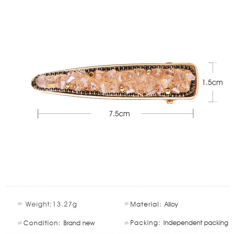 Kẹp Tóc Đính Đá Pha Lê Sang Trọng Quý Phái