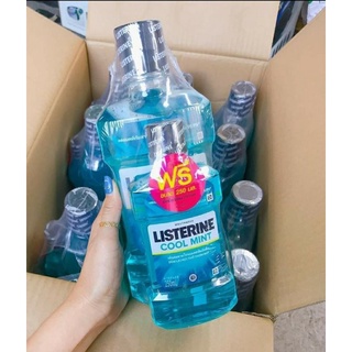 Nước súc miệng Listerine Thái lan chai 750ml tặng chai 250ml