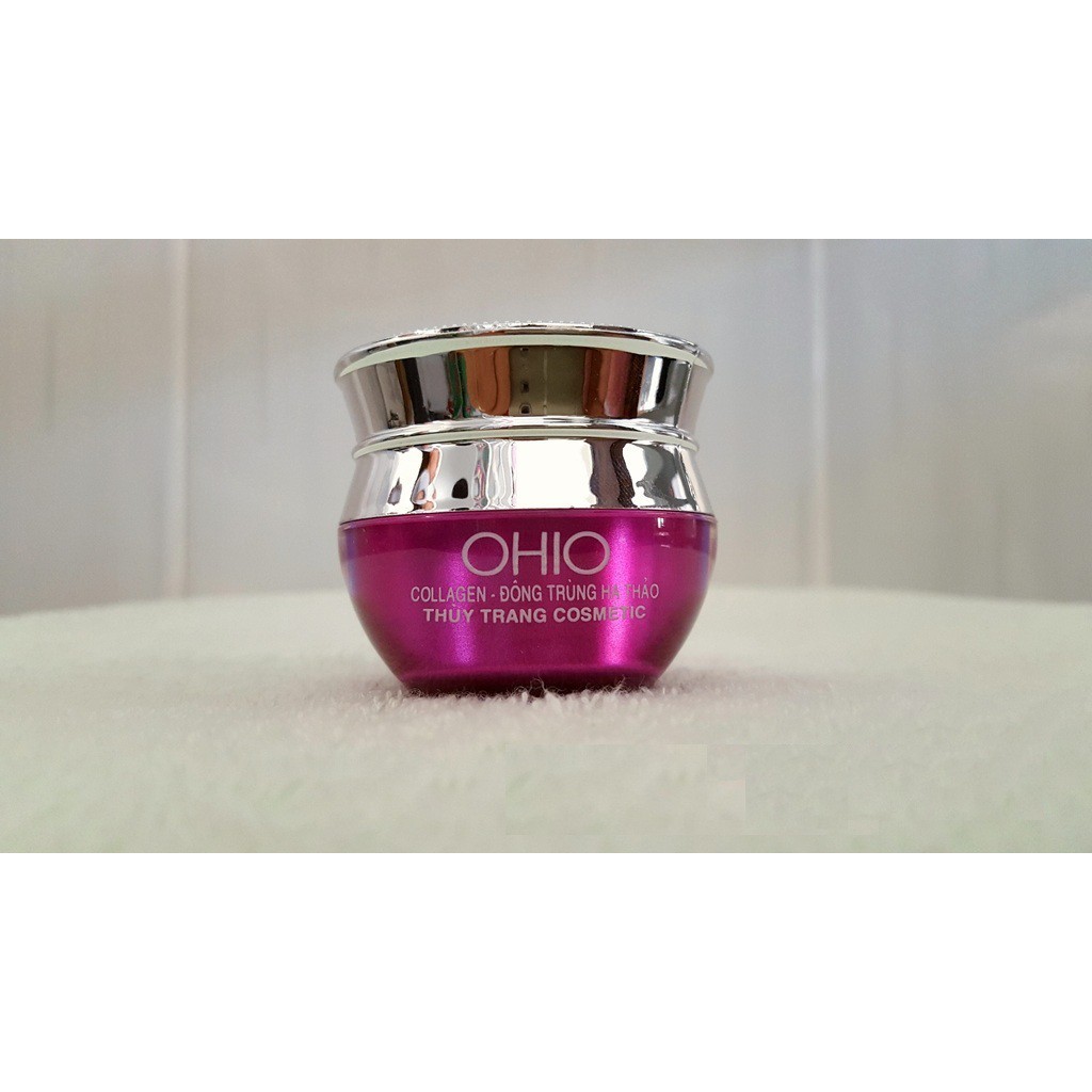 [ Free Ship ] Kem dưỡng trắng, chống nắng, tái tạo da OHIO Collagen - Đông Trùng Hạ Thảo (20g)