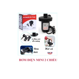 Bơm điện 2 chiều thổi, hút chân không chuyên dụng để bơm phao bơi, ghế, nệm hơi..