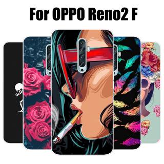 Ốp lưng OPPO Reno2 F Trường hợp Silicone mềm TPU Back Cover Điện thoại Vỏ bọc OPPO Reno2 F Case