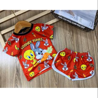 Bộ thun lạnh bé gái 33kg