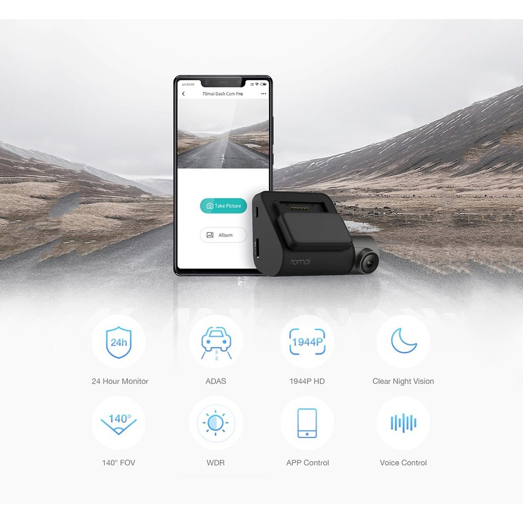 [FREESHIP❤]  Camera hành trình Xiaomi 70mai Pro -Lựa chọn phiên bản-Thẻ nhớ 32GB | BigBuy360 - bigbuy360.vn