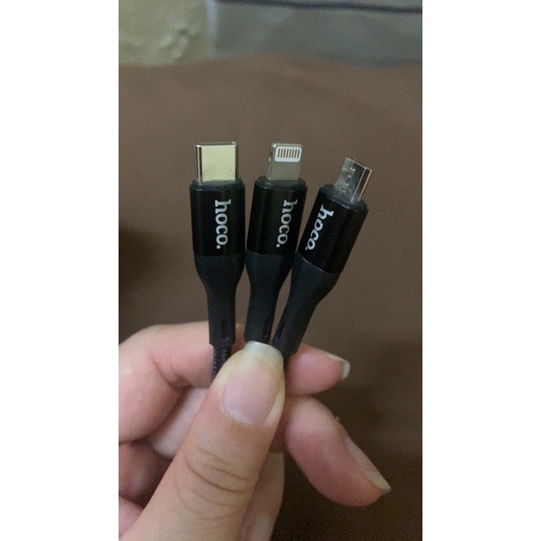 Cáp Sạc Nhanh 3 Đầu Hoco Cx3
