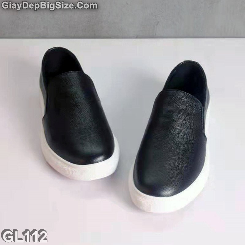 Giày xỏ thể thao, giày lười big size cỡ lớn EU:45-46 cho nam chân thon cân đối