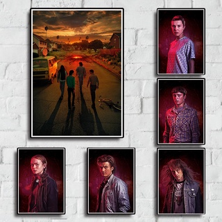 Áp Phích Treo Tường Trang Trí In Hình Phim stranger things season 4 Phong Cách retro