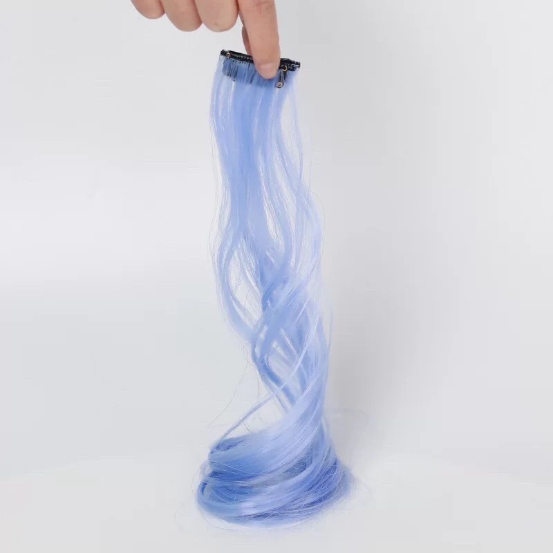 Kẹp high light tóc giả xoăn nhuộm Ombre nhiều màu Hàn Quốc