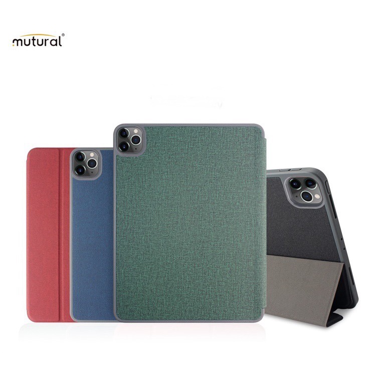 Pro 11" 2020 MUTURAL Y-Type with Pencil Holder được sản xuất từ chất liệu giả da (PU) và nhựa dẻo (TPU)