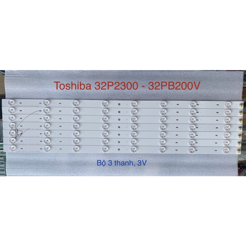 [Mới] Bộ Led Tivi Toshiba 32 P2300 - PB200V (3 Thanh)