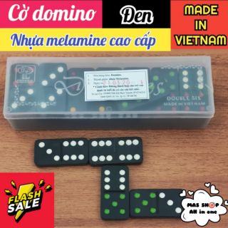 Bộ cờ domino quân cờ đen – Nhựa Melamine cao cấp