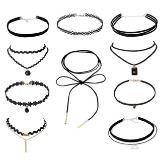 Bộ 12 Vòng Cổ Choker Cá Tính và thời Trang