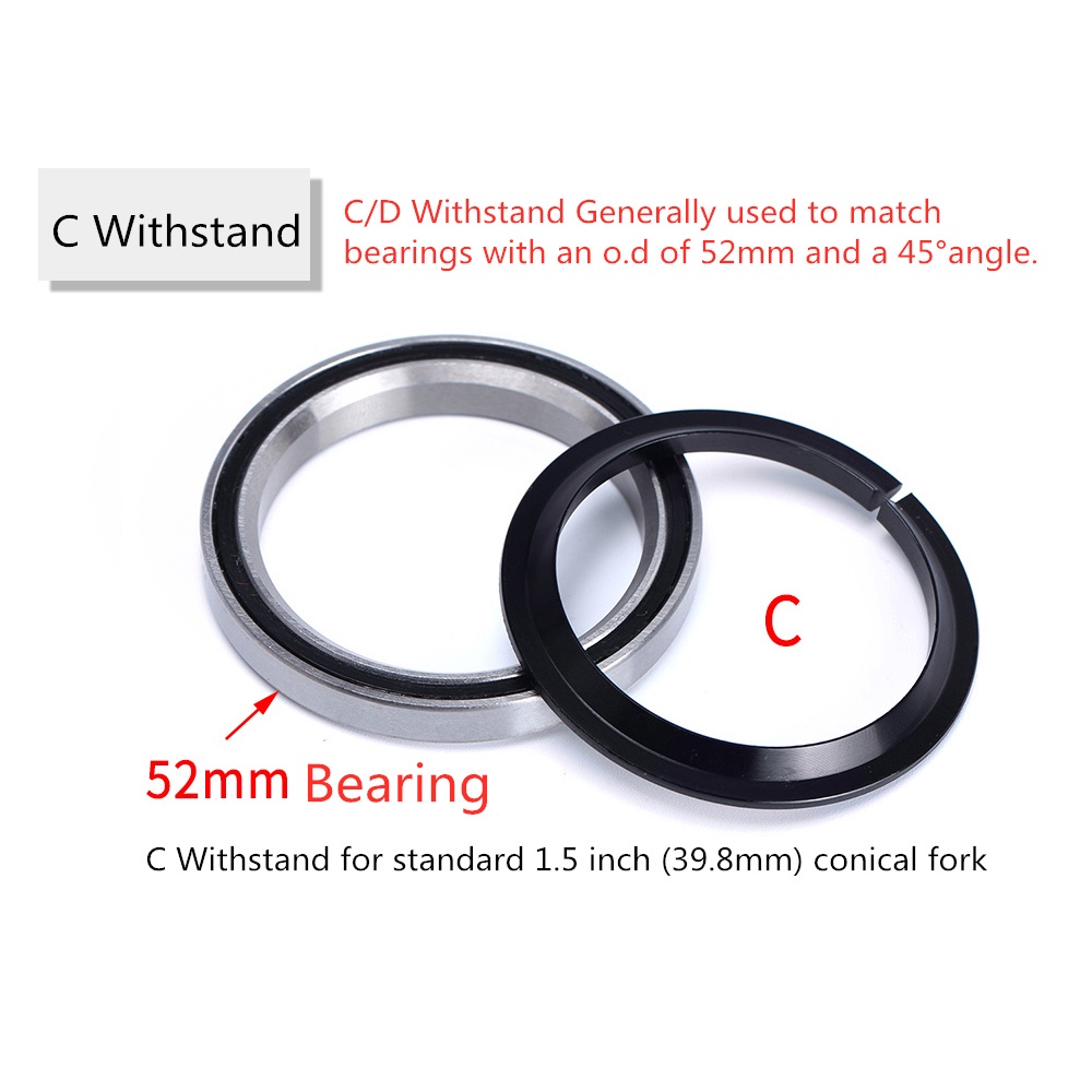 Vòng Đệm Cổ Xe Đạp Bằng Hợp Kim Nhôm 45 Độ 1.5inch