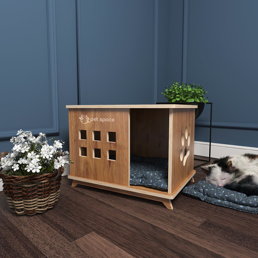 NHÀ GỖ CHO CHÓ MÈO PETSPACE.VN PP34