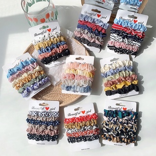 3 buộc tóc scrunchies mini