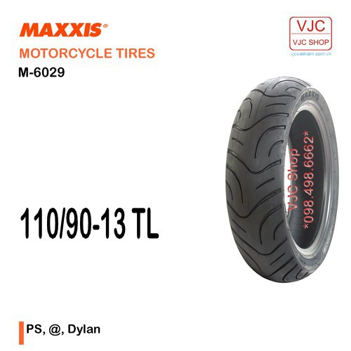 Lốp PS, @, Dylan Maxxis 130-70-13 TL M6029 - Maxxis 1307013 M6029