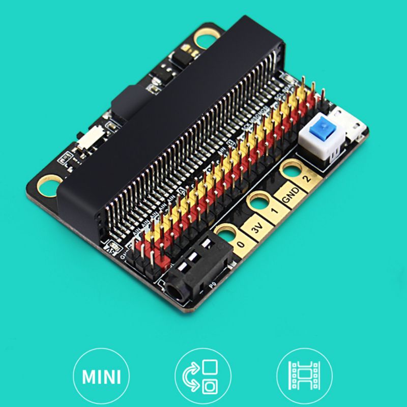 POOP IOBIT V2.0 Micro:bit Expansion Board Breakout Adapter Board Shield for BBC Micro: bit Development Module with Buzzer