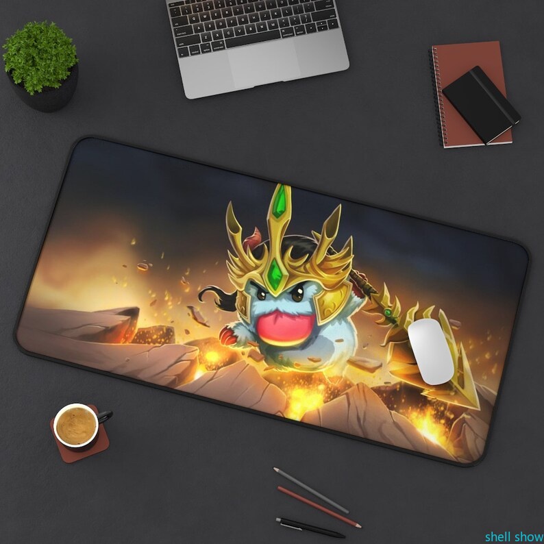 Tấm Lót Chuột Và Bàn Phím Cỡ Lớn In Hình Poro LoL Cỡ 12x18''/x22''/31x15.5''