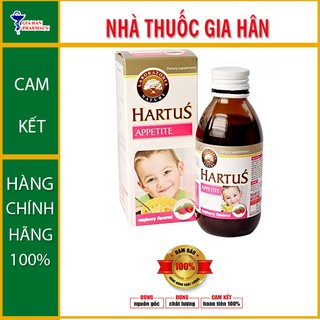 Siro Hartus Appetite – Tăng khả năng hấp thu giúp bé ăn ngon - Chai 150ml - Nhathuocgiahan