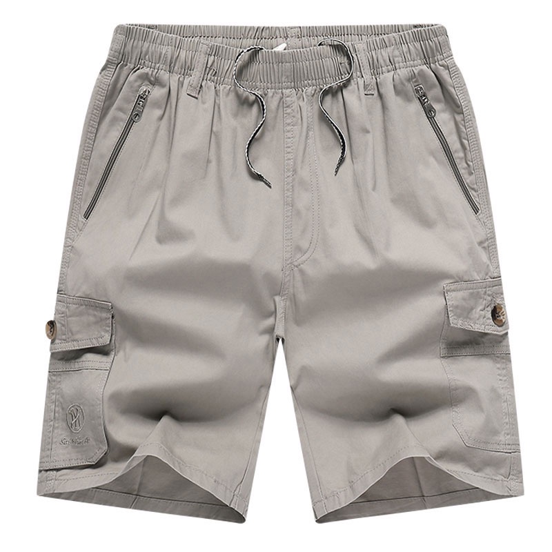 Quần short cotton ống rộng thời trang đi biển cho nam