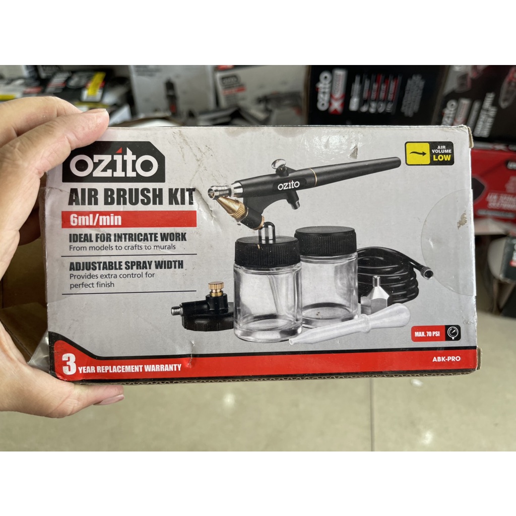 BỘ PHUN SƠN DÙNG HƠI MINI - OZITO ABK-PRO