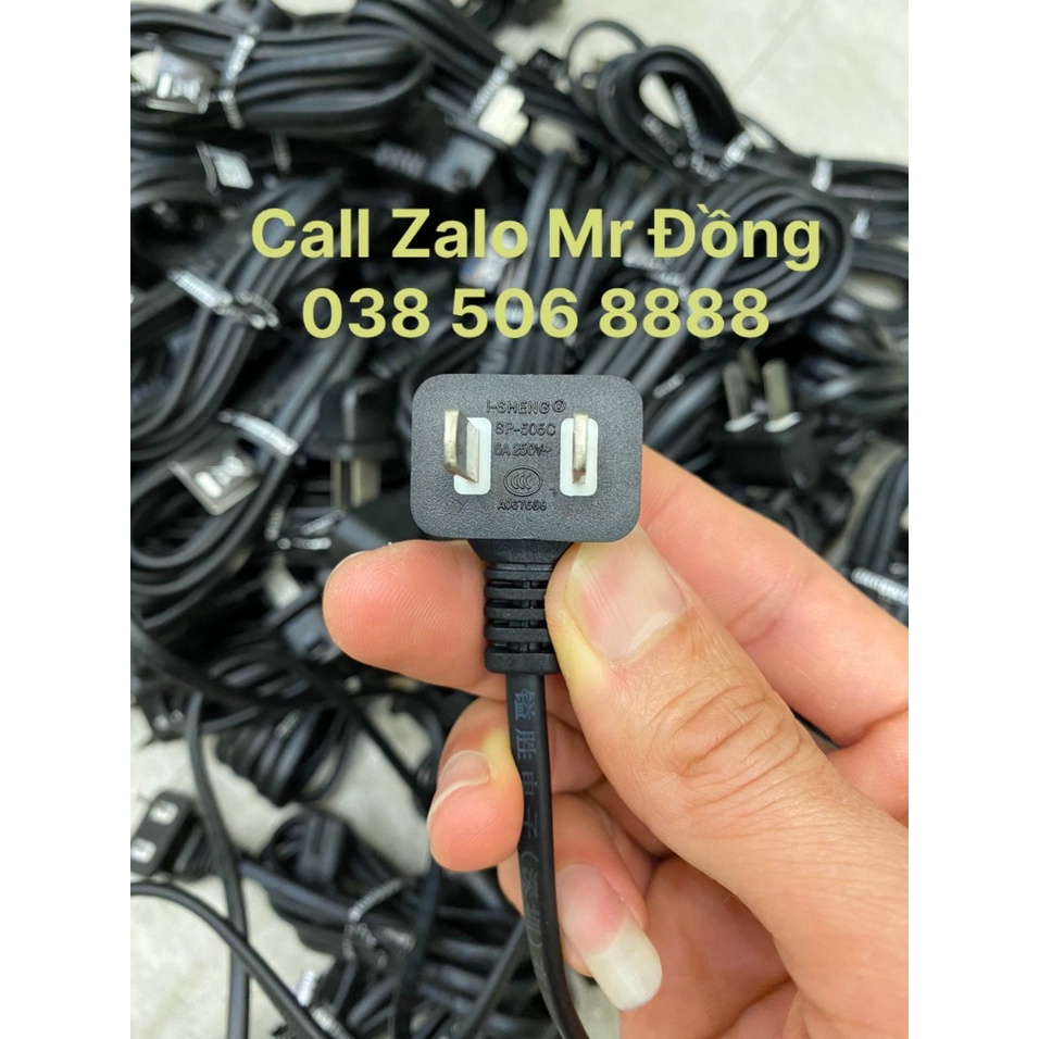 Dây nguồn số tám sam sung hãng I- SHENG 6A chân góc vuông