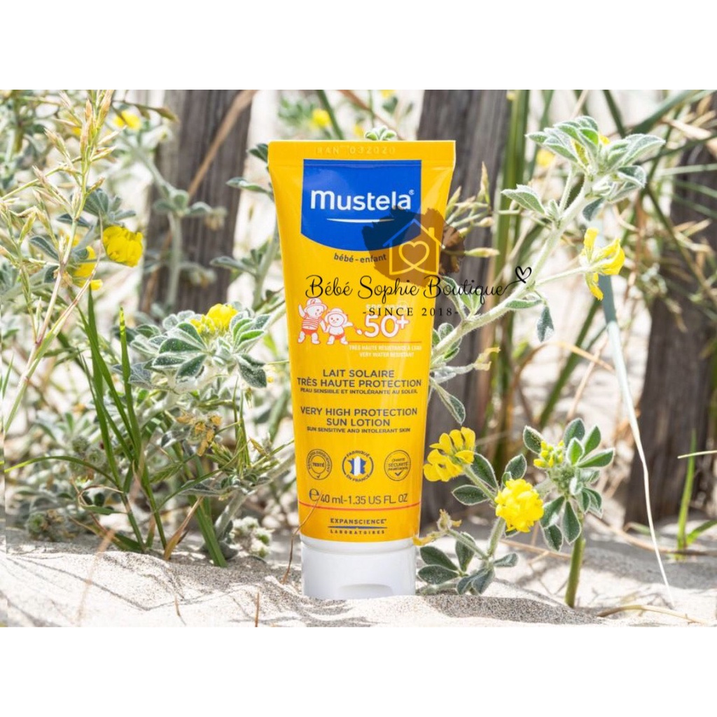 Kem chống nắng Mustela SPF 50+ dịu nhẹ cho bé từ sơ sinh - Date Mới Nhất