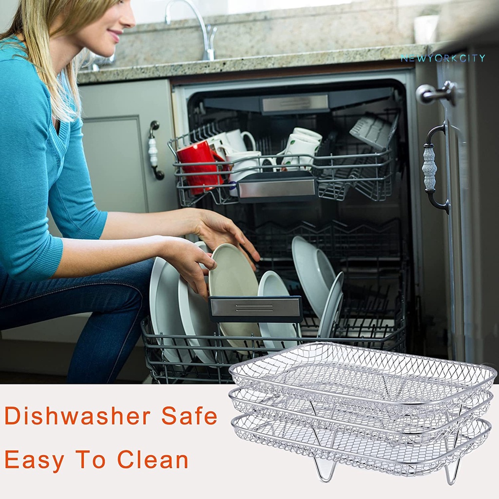 Set 3 Giá Đỡ Nồi Chiên Bằng Thép Không Gỉ Cách Nhiệt Tiện Dụng Cho Nhà Bếp