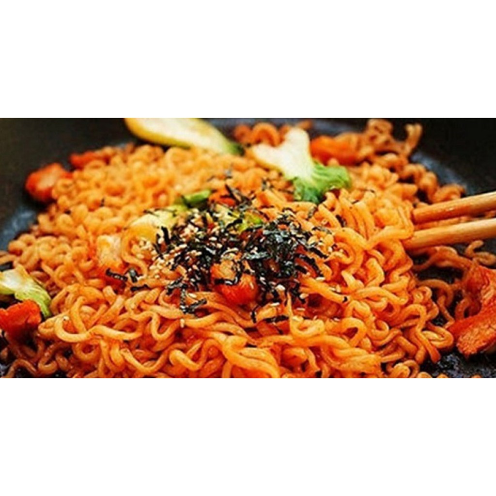Lốc 5 gói mì cay khô Samyang Hàn Quốc, ăn vặt vừa ngon vừa rẻ