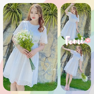 Đầm Ren Diện Hè, đầm xô ren, váy ren, đầm ren đi biển, du lịch