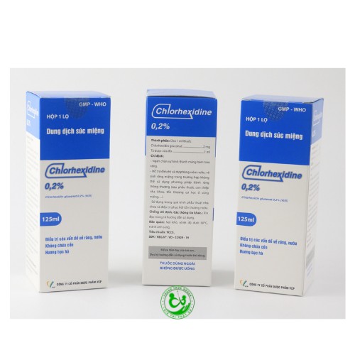 Nước Súc Miệng Sát Khuẩn Vùng Miệng Vùng Họng Chlorhexidine 125ml