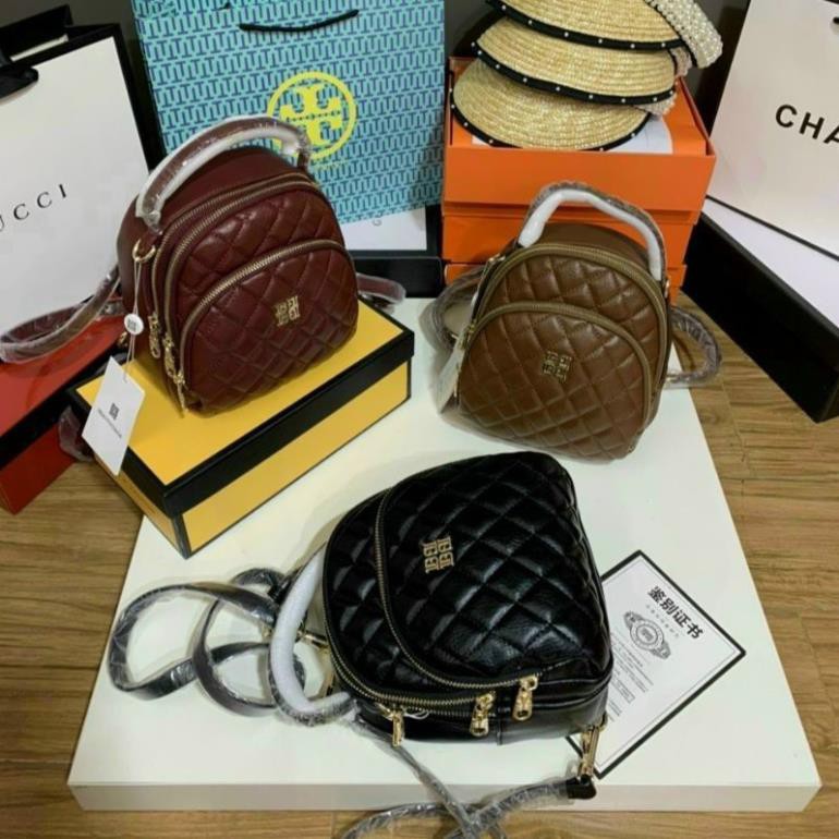 (VIDEO) Balo Nữ Mini Đeo Được Kiểu Túi Size 18cm Fullbox Cao Cấp