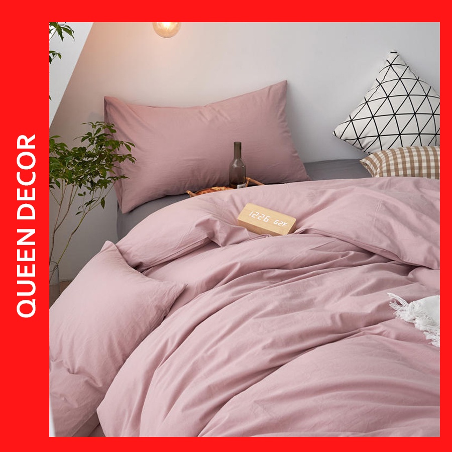 Bộ Chăn Ga Gối, Ga Giường Cotton Cotton Tici Hàn Quốc Set 5 Món M2, M6, M8, 2M2 - Queen Decor | BigBuy360 - bigbuy360.vn