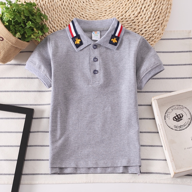 Áo polo Bằng Vải Cotton Thời Trang Dễ Thương Cho Bé Trai