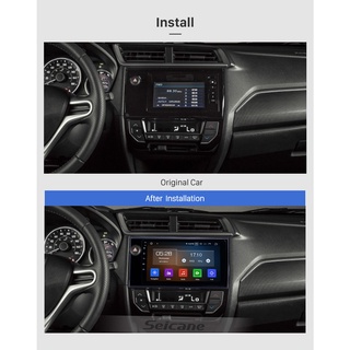 Mặt dưỡng màn hình dvd android 9” 10” honda brio 2018-2021 cắm jack nguồn zin