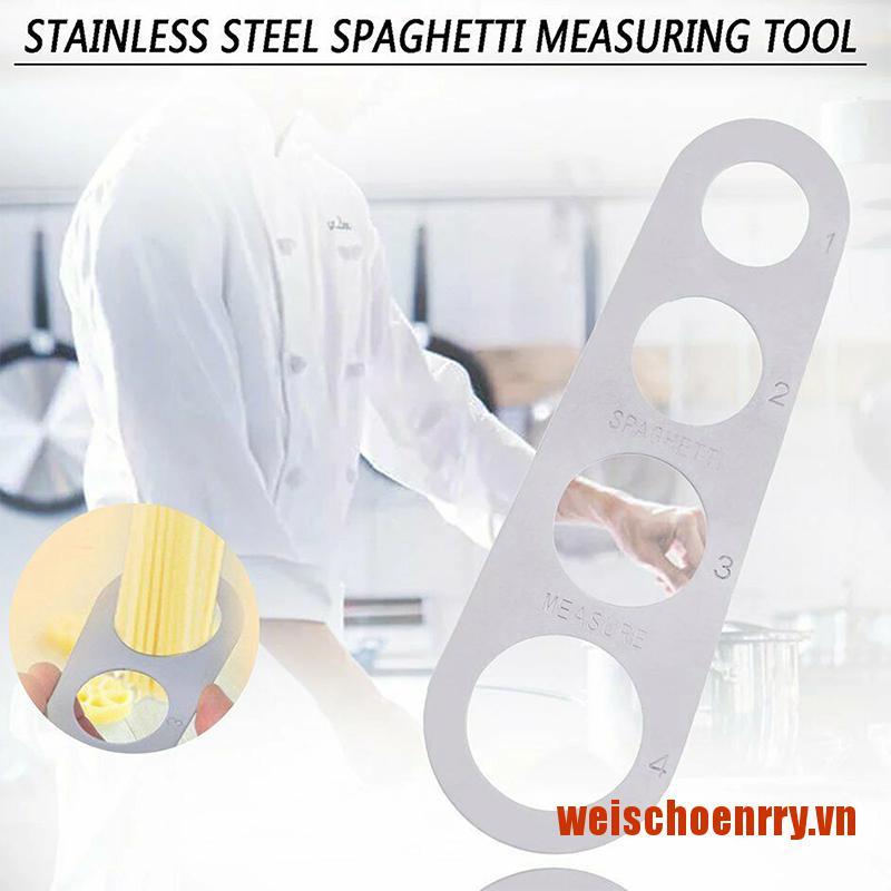 Hoenrry Easy Clear Pasta Ruler 4 Serving Portion Stainless Steel Spaghetti Measurer