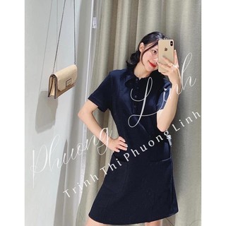 Váy polo cổ đức xanh than hothit