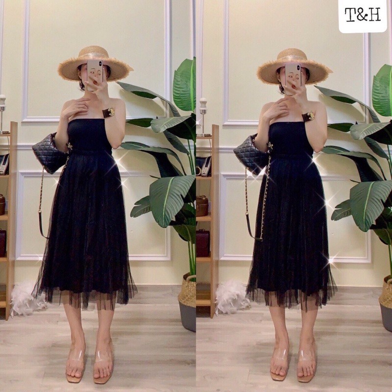 CHÂN VÁY XẾP LY LƯỚI DÁNG DÀI MS11023 (K1-2)