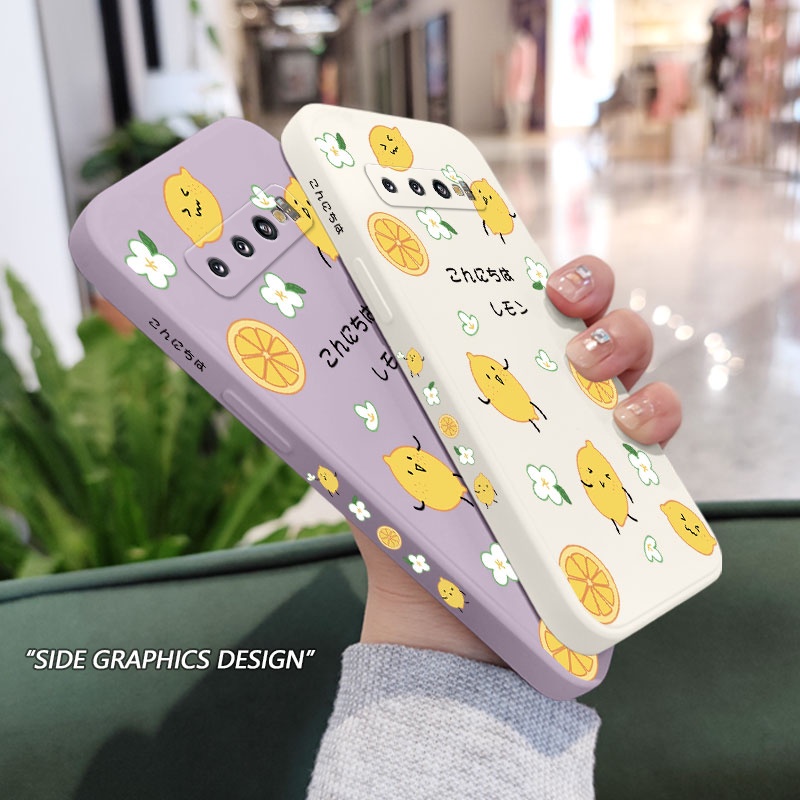 Ốp Điện Thoại Mềm Họa Tiết Hoa Chanh Sáng Tạo Cho Samsung Galaxy S10 S10E Plus S9 Plus