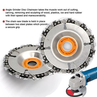 Đĩa cưa xích, lưỡi cưa xích cắt gỗ, phay phá gỗ đa năng gắn máy mài 4 inch