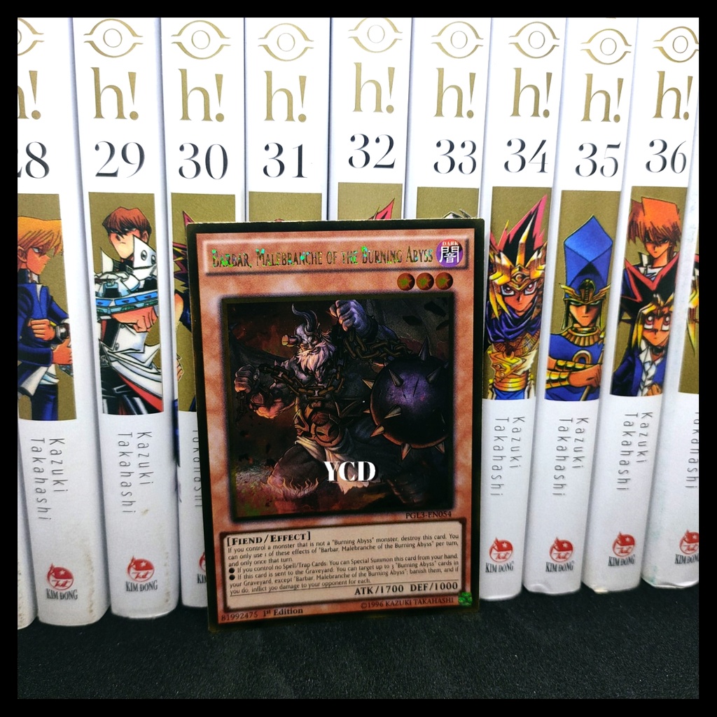 Thẻ bài yugioh chính hãng Barbar, Malebranche of the Burning Abyss – Gold Rare