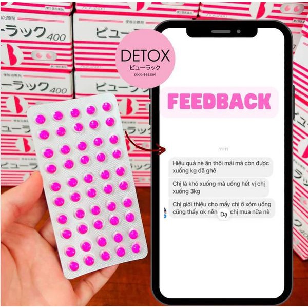 Vỉ 50 Viên Uống Nhuận Tràng Detox Kenton Diet Kokando - Nhật Bản